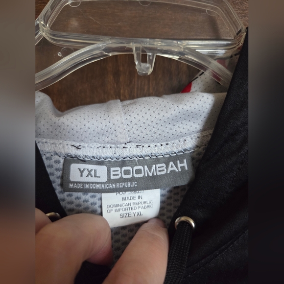 Boombah Youth Black Graphic Baseball Hoodie - Picture 5 of 5